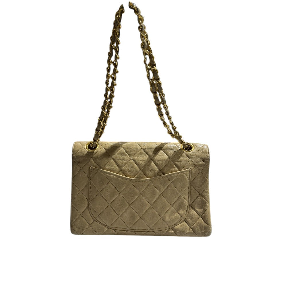 CHANEL DOUBLE FLAP BEIGE