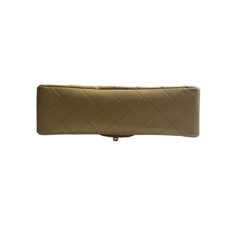 CHANEL DOUBLE FLAP BEIGE