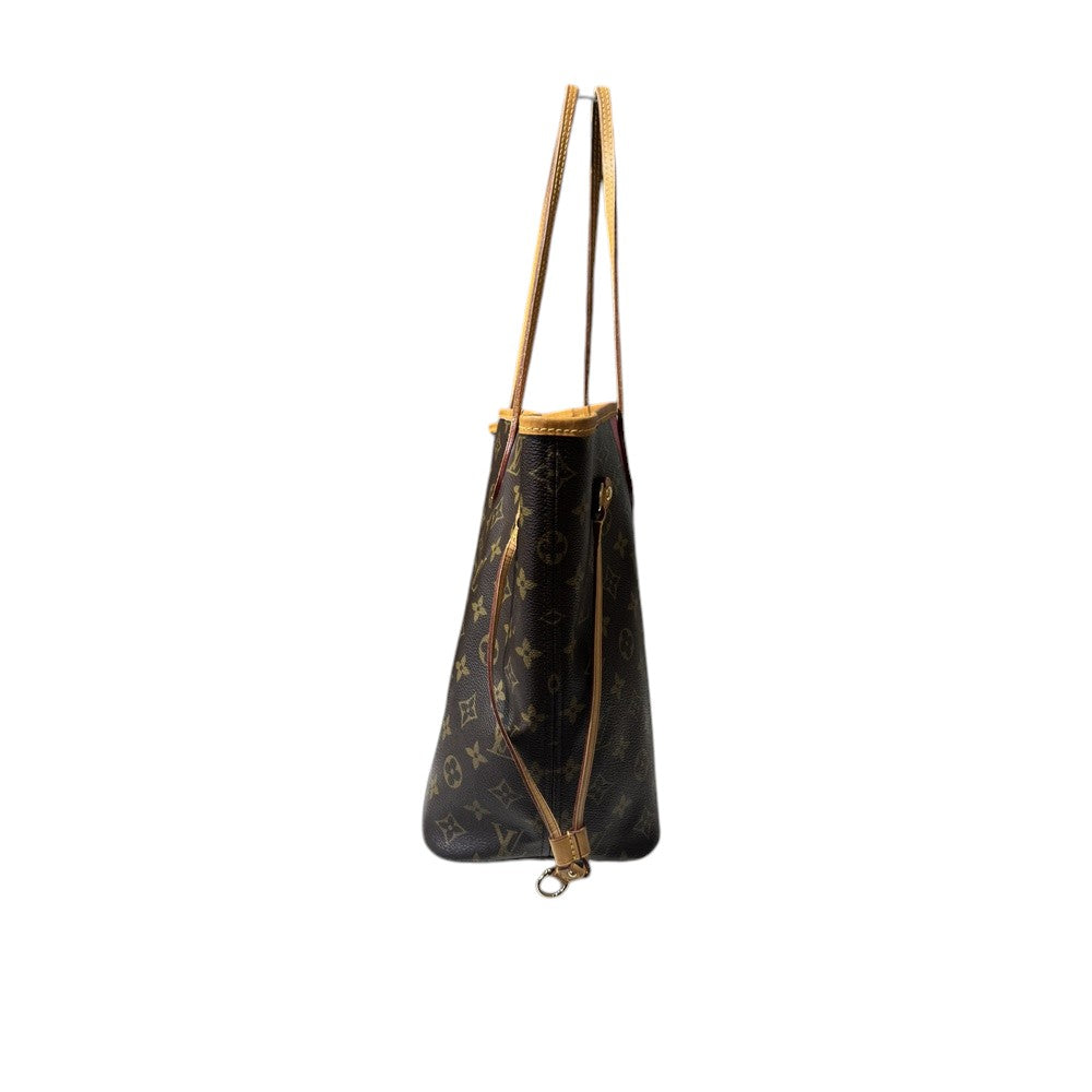 LOUIS VUITTON MONOGRAM V LINE NEVERFULL MM TOTE BAG PINK