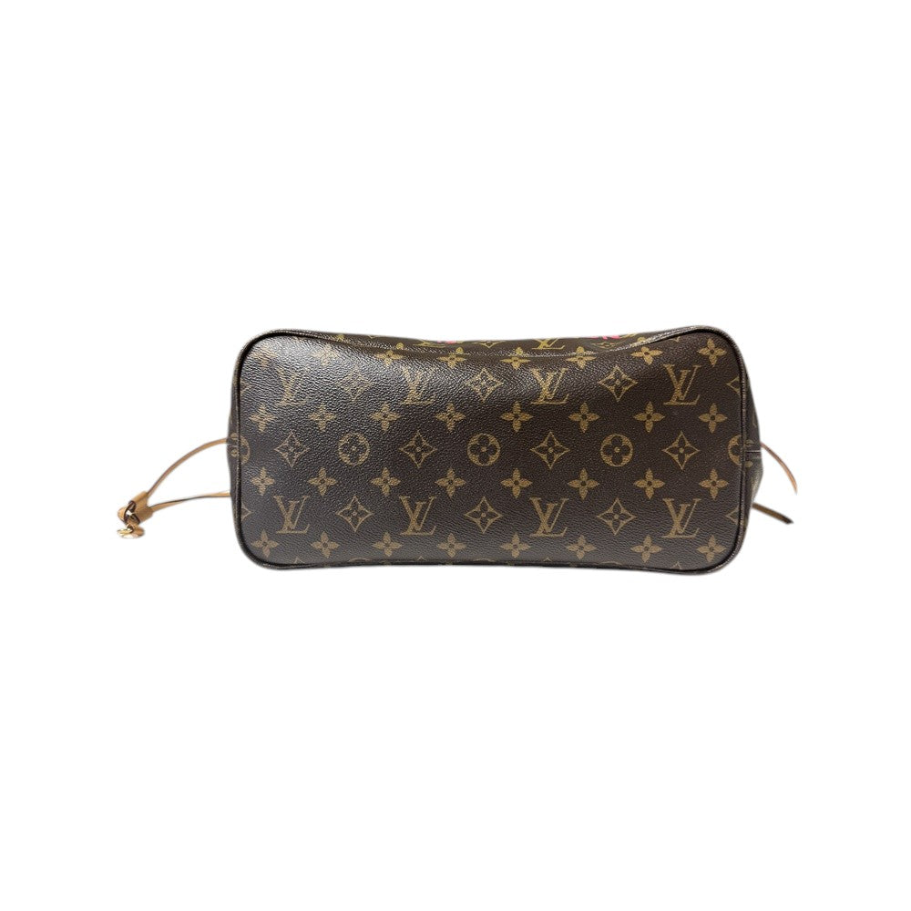 LOUIS VUITTON MONOGRAM V LINE NEVERFULL MM TOTE BAG PINK
