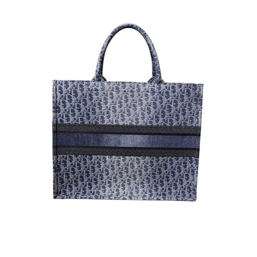 CHRISTIAN DIOR TROTTER TOTE BAG DENIM