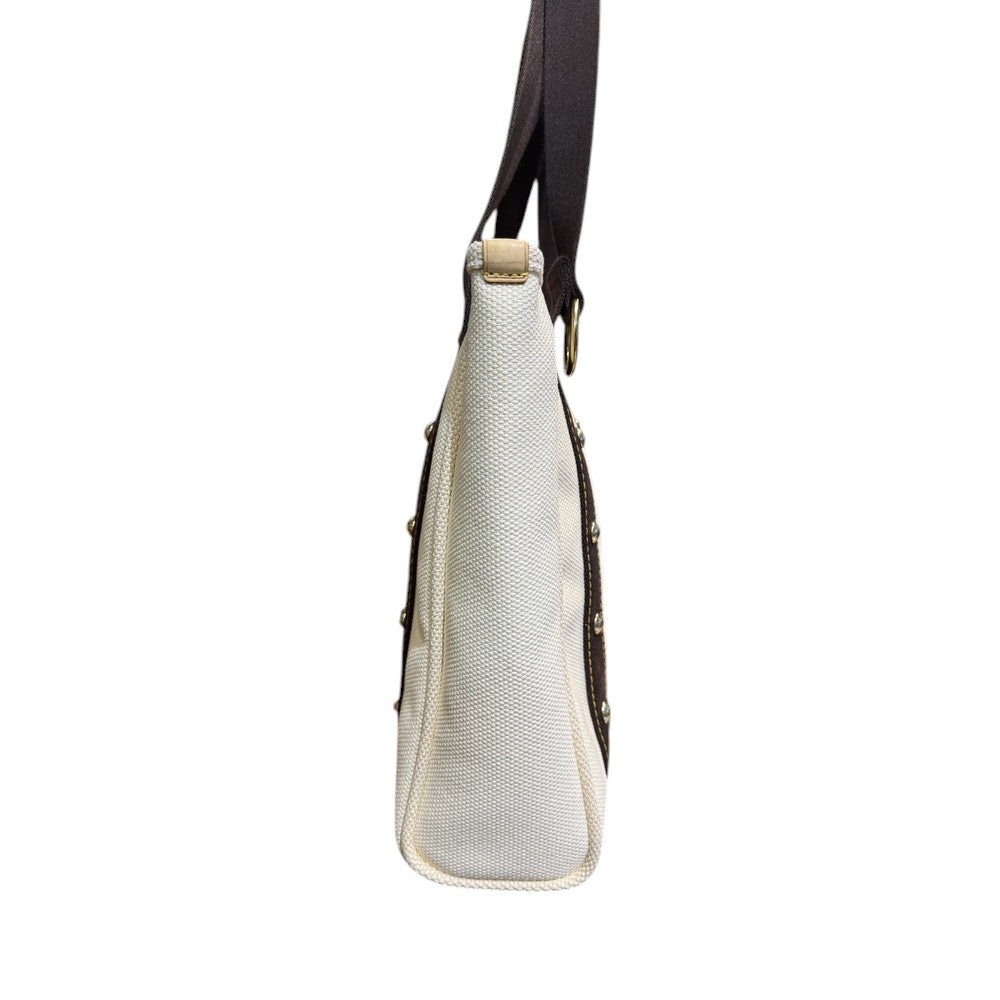 LOUIS VUITTON CABAS MM ANTIGUA BROWN BEIGE