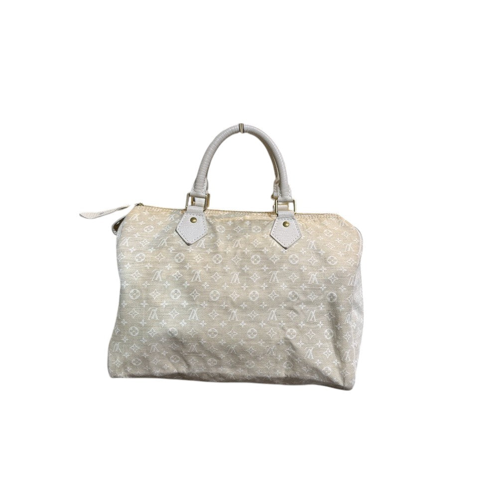 LOUIS VUITTON MONOGRAM MINI LIN SPEEDY 30 WHITE DUNNE