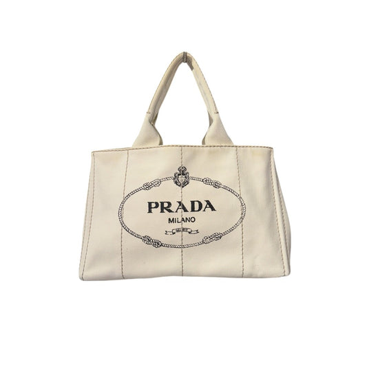 PRADA MM TOTE BAG WHITE