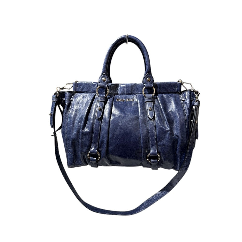 MIU MIU 2WAY BLUE SILVER