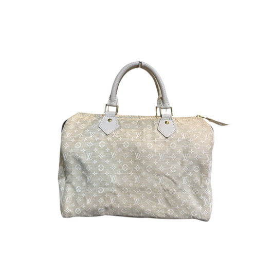 LOUIS VUITTON MONOGRAM MINI LIN SPEEDY 30 WHITE DUNNE