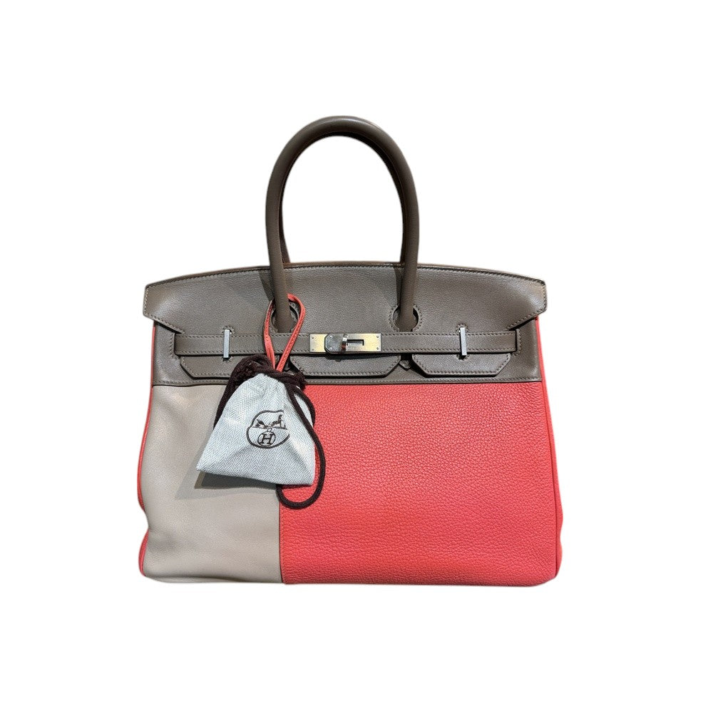 HERMES BIRKIN 35 ROSE JAIPUR ETOUPE ARGILE PALLADIUM