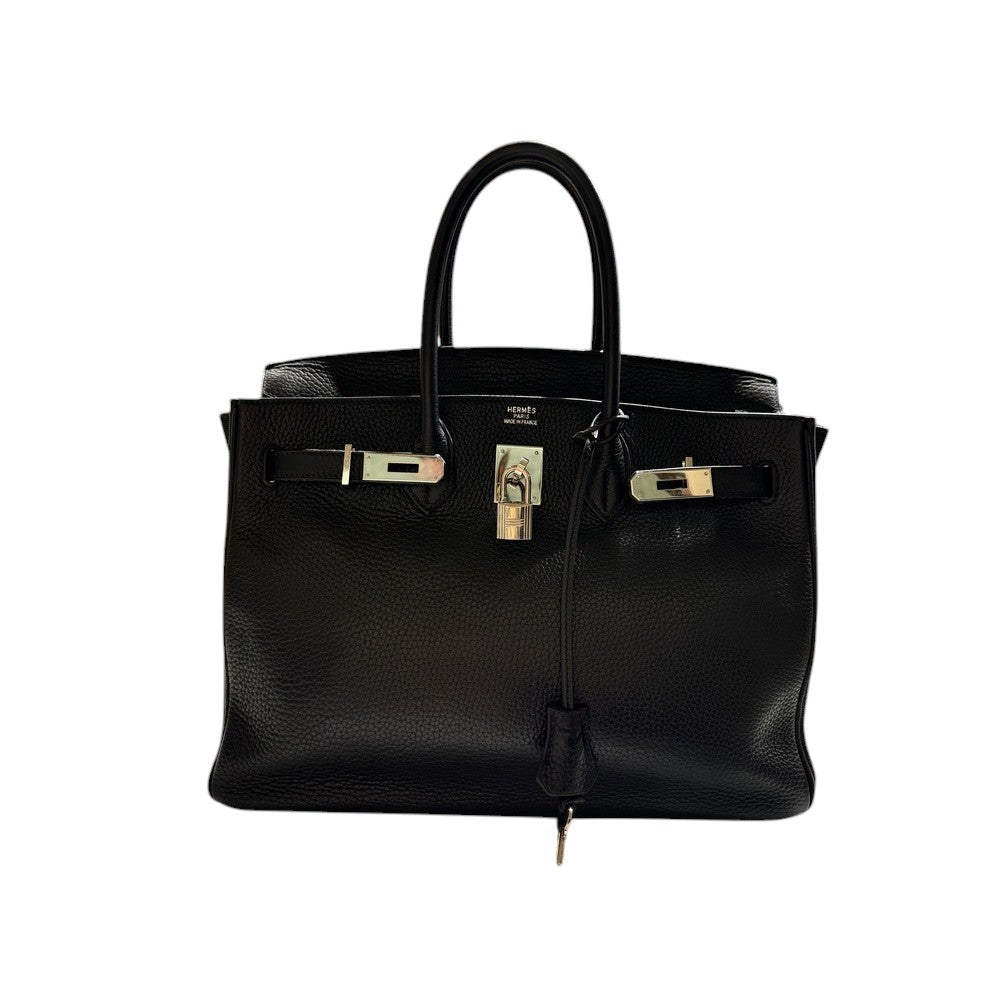 HERMES BIRKIN BAG 35 SCHWARZ PALLADIUM