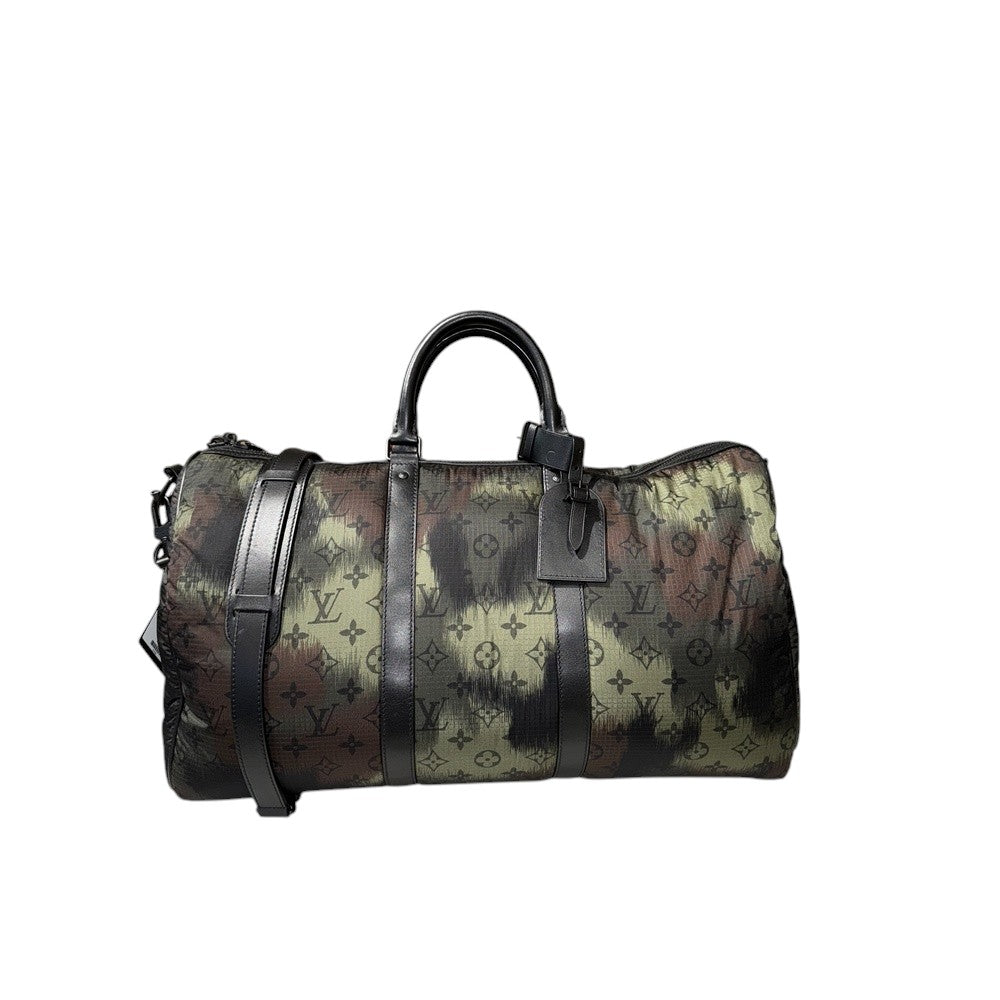 LOUIS VUITTON CAMOUFLAGE KEEPALL 50 BOSOTN BAG