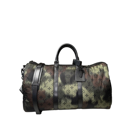 LOUIS VUITTON CAMOUFLAGE KEEPALL 50 BOSOTN BAG