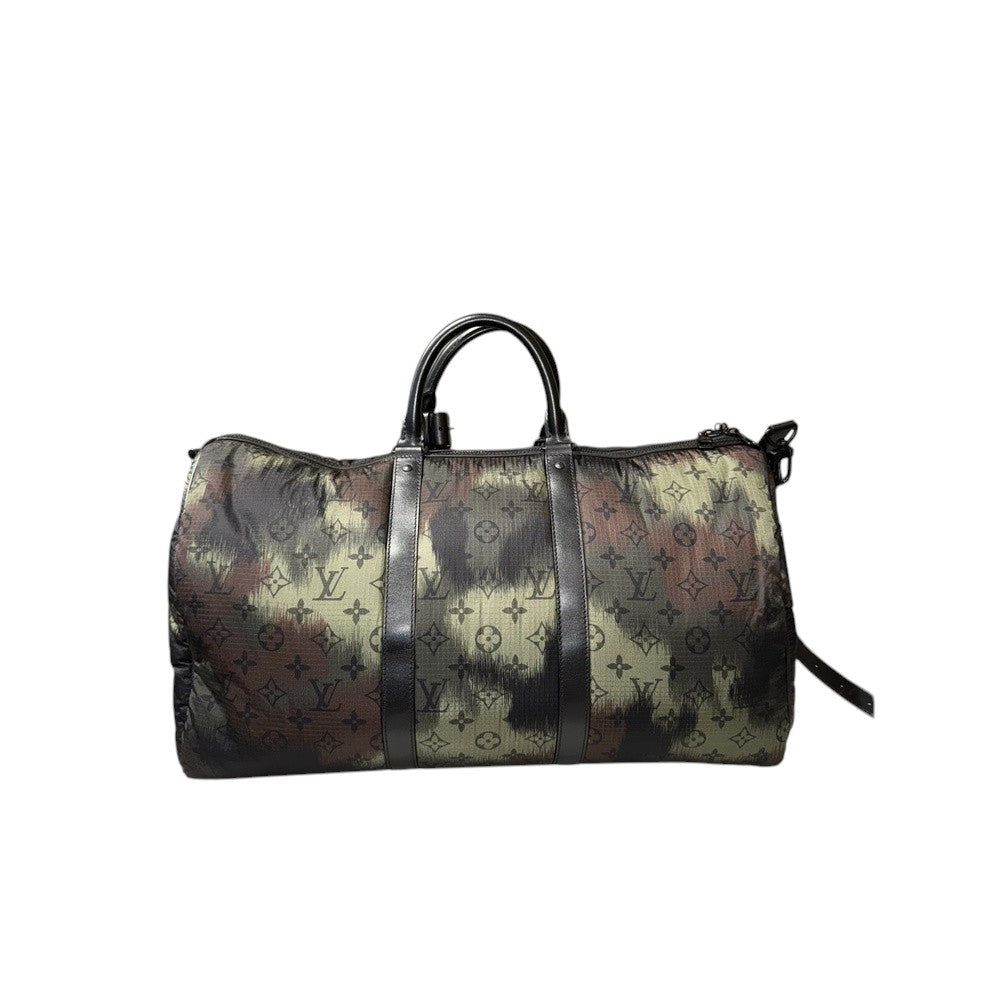 LOUIS VUITTON CAMOUFLAGE KEEPALL 50 BOSOTN BAG