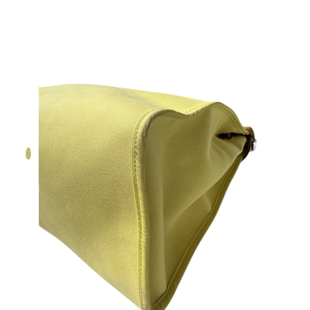 HERMES HERBAG ZIP MM YELLOW SILVER