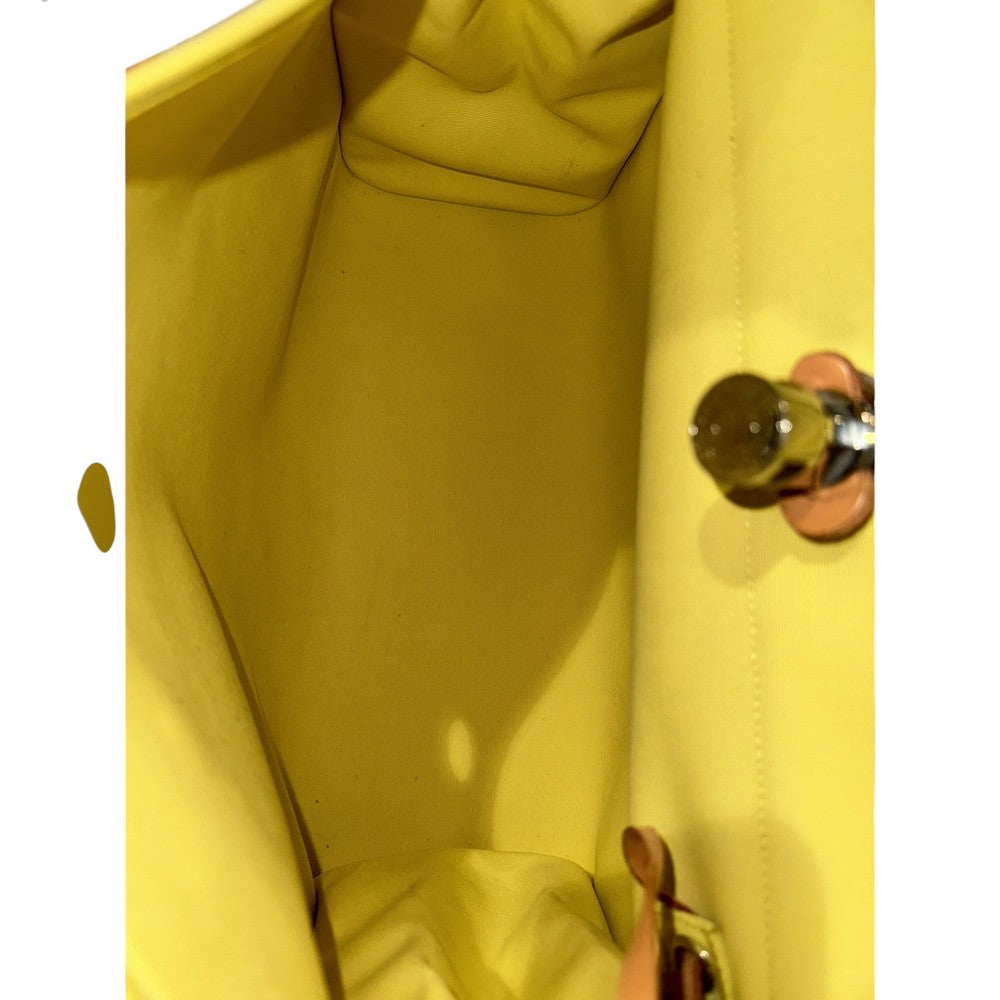 HERMES HERBAG ZIP MM YELLOW SILVER