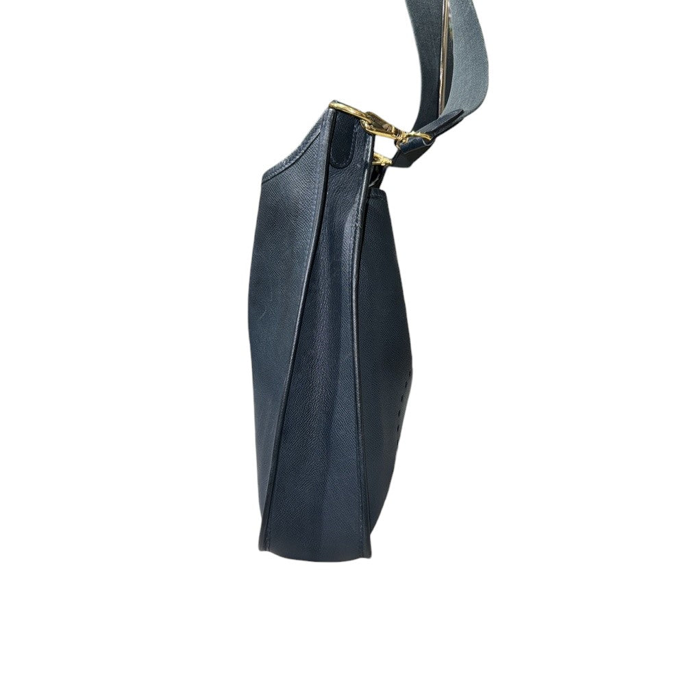 HERMES EVELYN 1 GM SHOULDER BAG NAVY