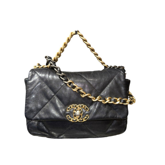 CHANEL 19 LAMBSKIN BLACK