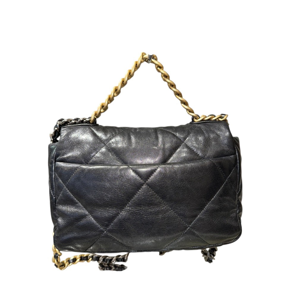 CHANEL 19 LAMBSKIN BLACK