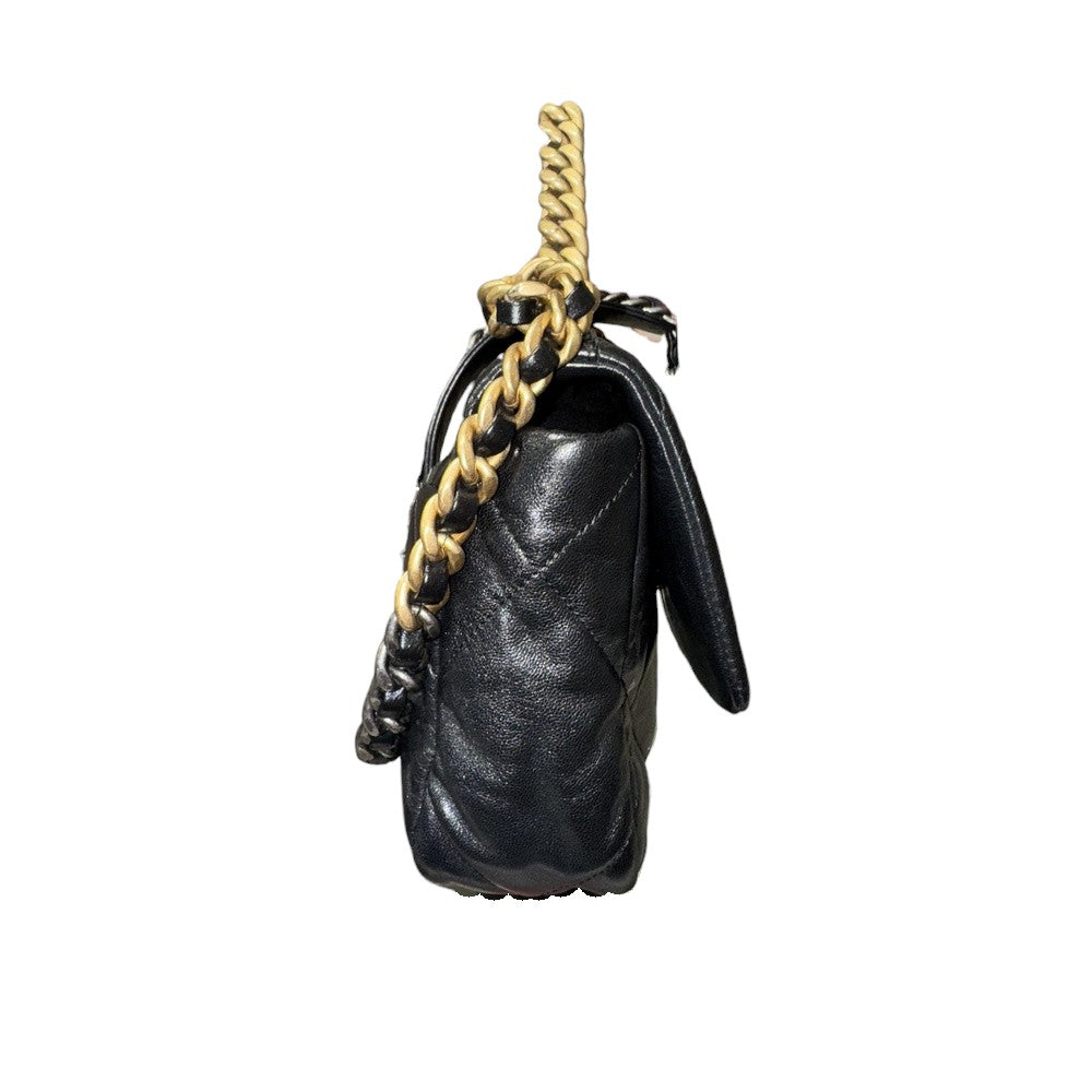 CHANEL 19 LAMBSKIN BLACK