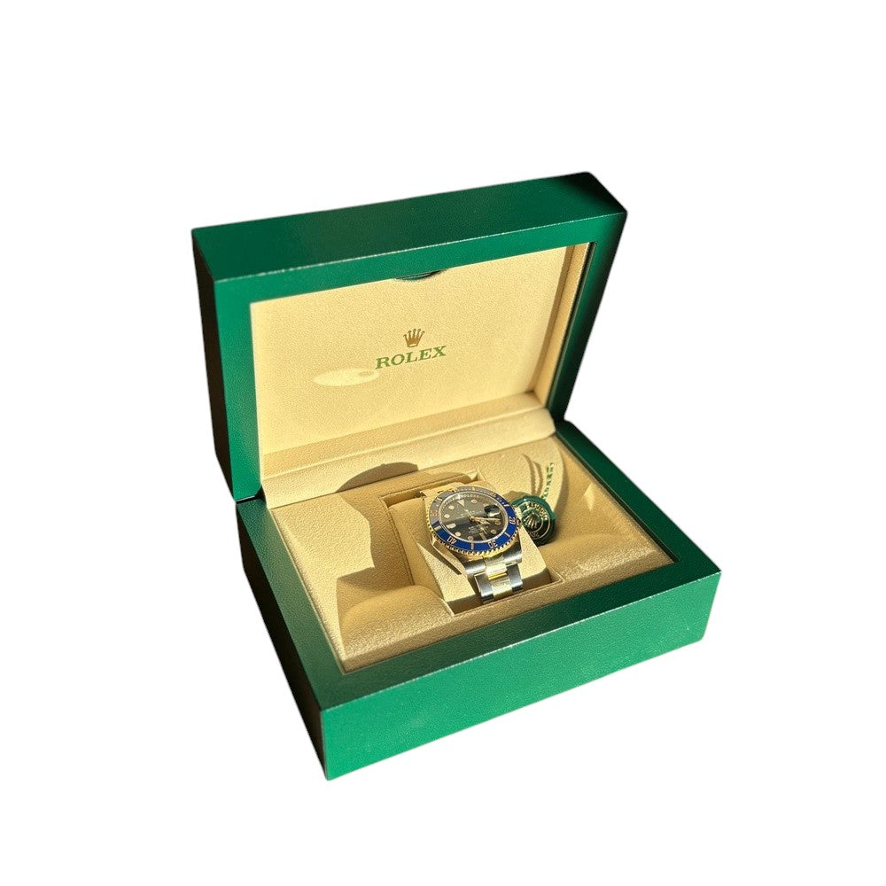 Rolex Submariner Stahl/Gold mit blauem Zifferblatt