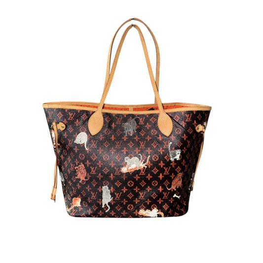 LOUIS VUITTON CATOGRAM NEVERFULL MM MARRON