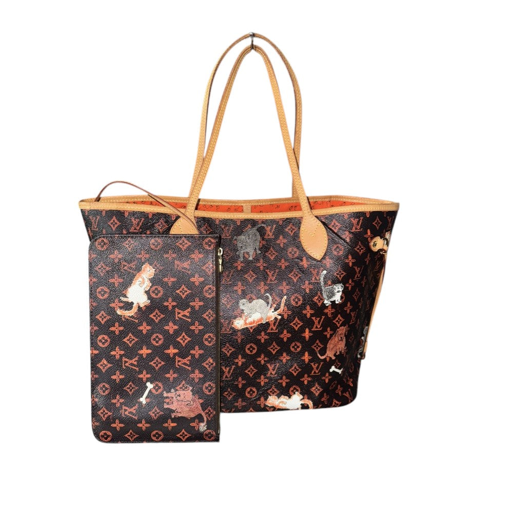 LOUIS VUITTON CATOGRAM NEVERFULL MM MARRON