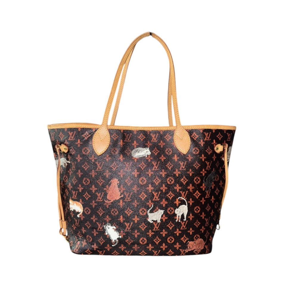 LOUIS VUITTON CATOGRAM NEVERFULL MM MARRON