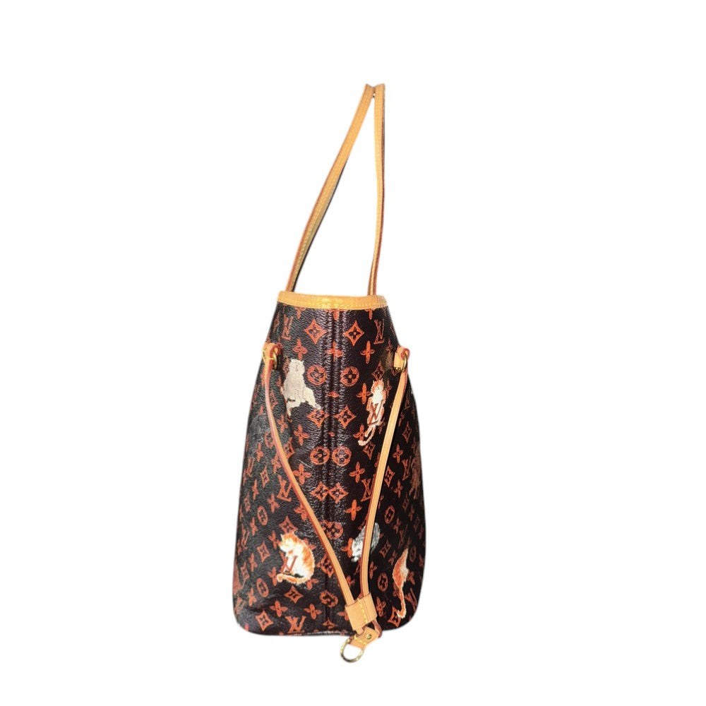 LOUIS VUITTON CATOGRAM NEVERFULL MM MARRON