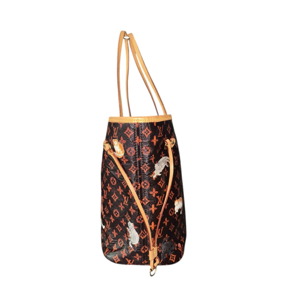 LOUIS VUITTON CATOGRAM NEVERFULL MM MARRON
