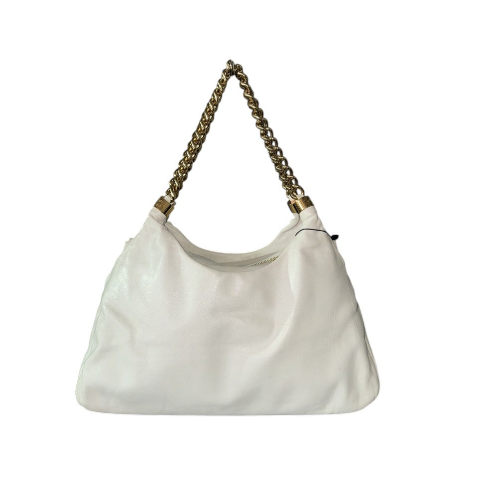 CHANEL COCO MARK CHAIN WHITE GOLD CC
