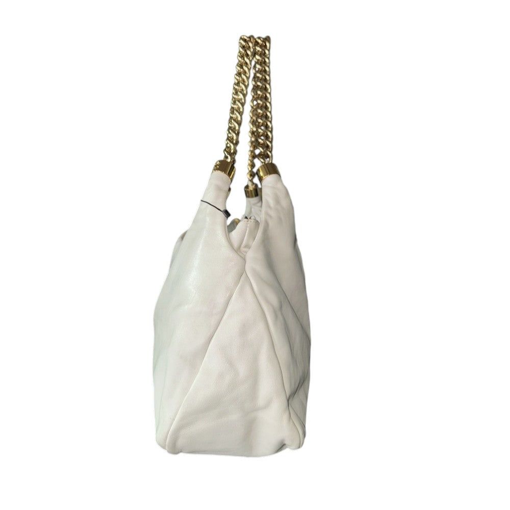 CHANEL COCO MARK CHAIN WHITE GOLD CC