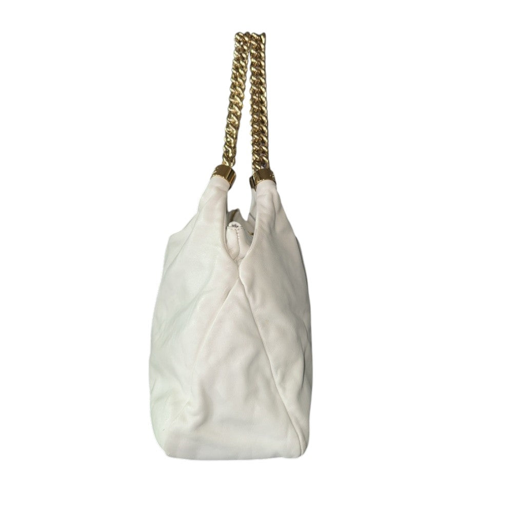 CHANEL COCO MARK CHAIN WHITE GOLD CC