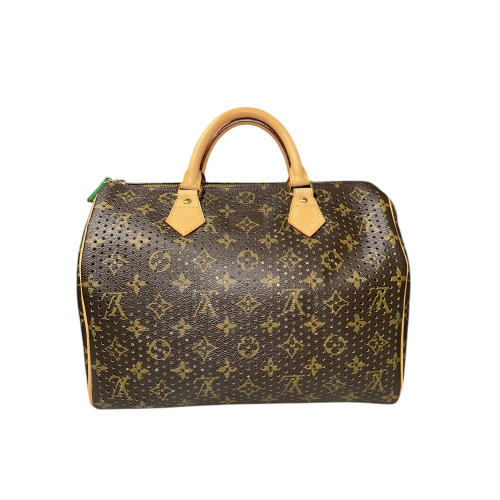 LOUIS VUITTON SPEEDY 30 PERFORIERT GRÜN