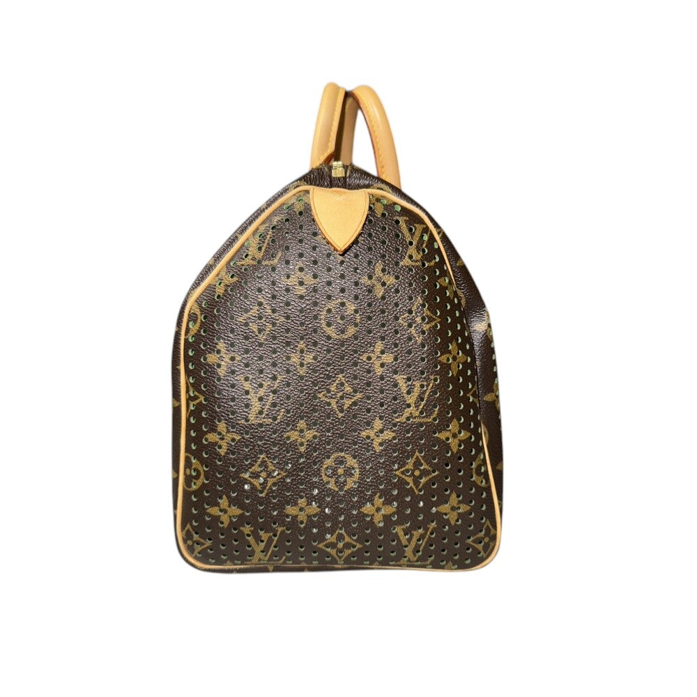 LOUIS VUITTON SPEEDY 30 PERFORIERT GRÜN