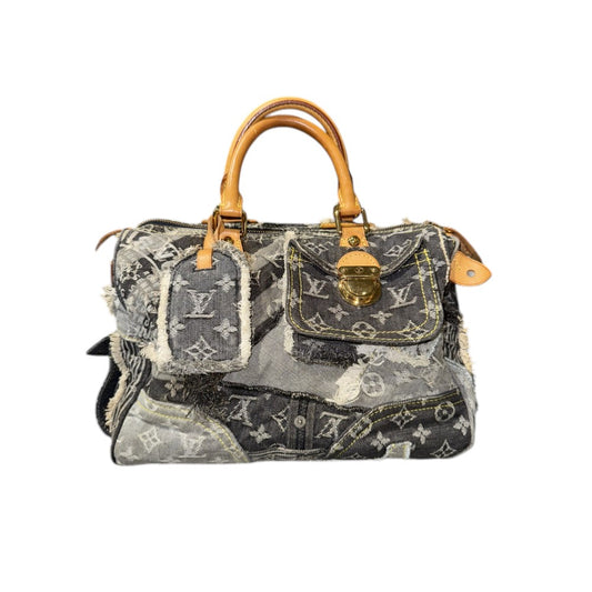 LOUIS VUITTON SPEEDY PATCHWORK DENIM 30