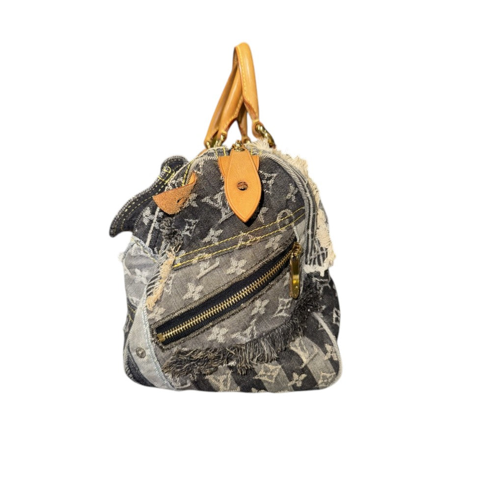 LOUIS VUITTON SPEEDY PATCHWORK DENIM 30