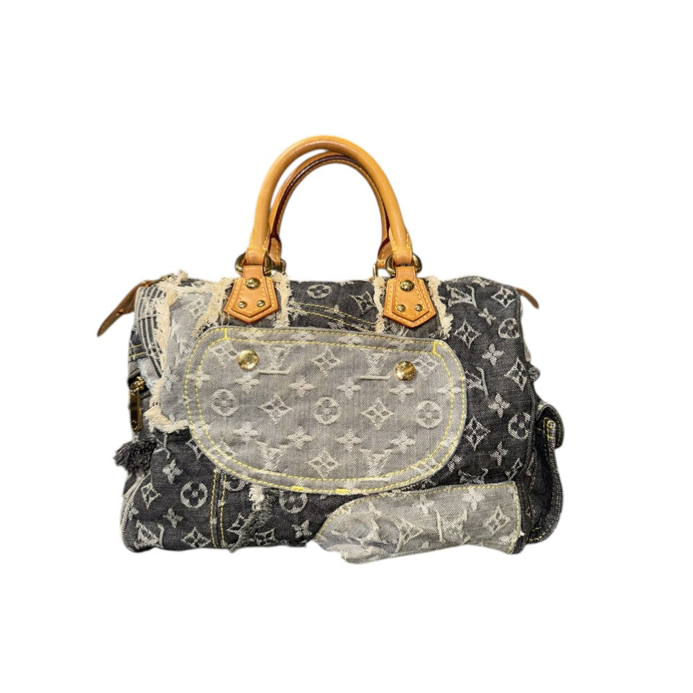 LOUIS VUITTON SPEEDY PATCHWORK DENIM 30
