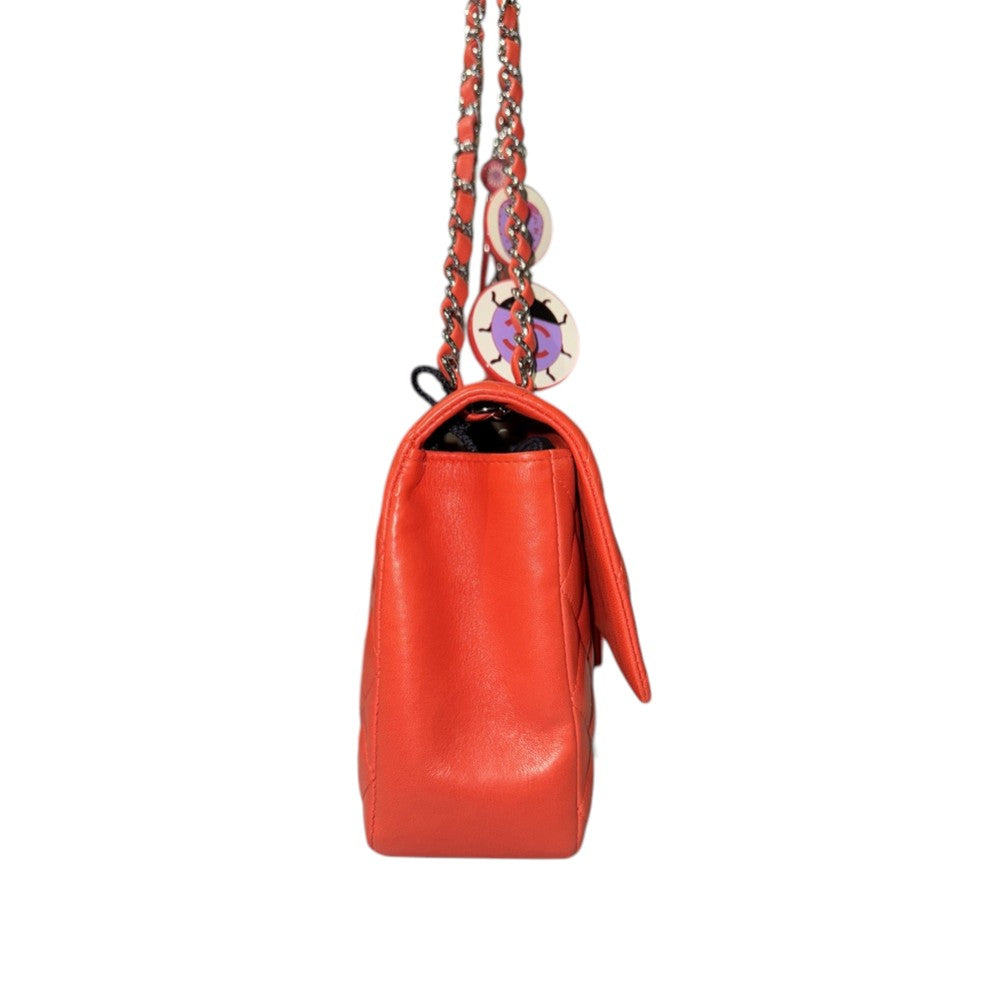CHANEL MATELASSE 25 LADYBUG SINGLE FLAP CHAIN BAG LAMB SKIN