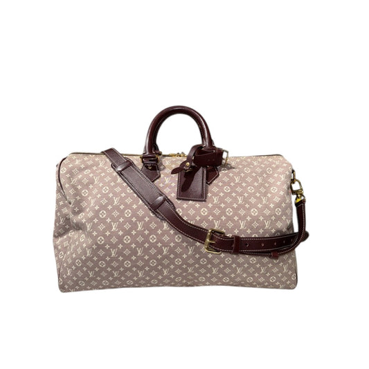 LOUIS VUITTON MONOGRAM IDYLLE SPEEDY VOYAGE 45 BAG SEPIA