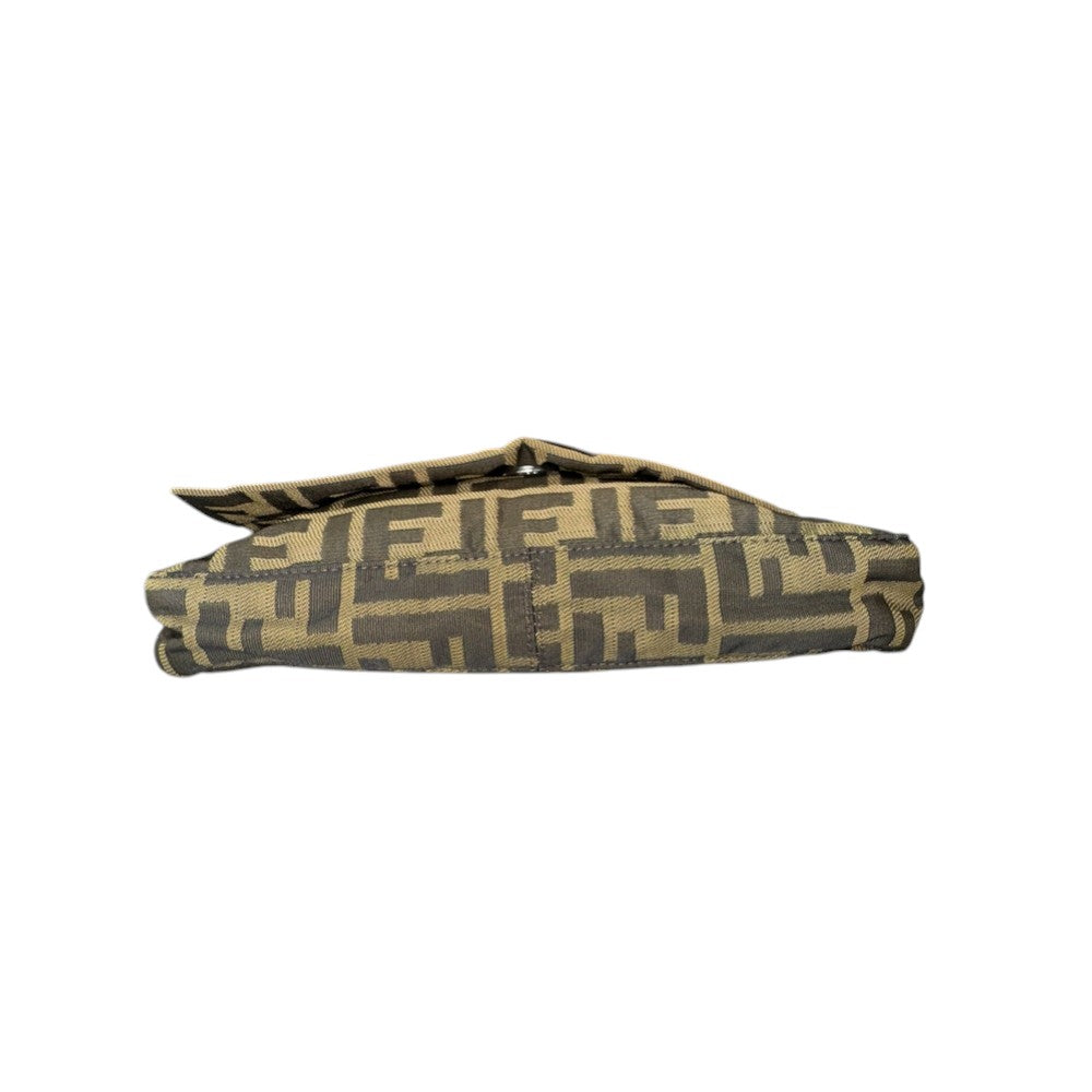 Fendi Zucca Canvas Mamma Baguette Shoulder Bag