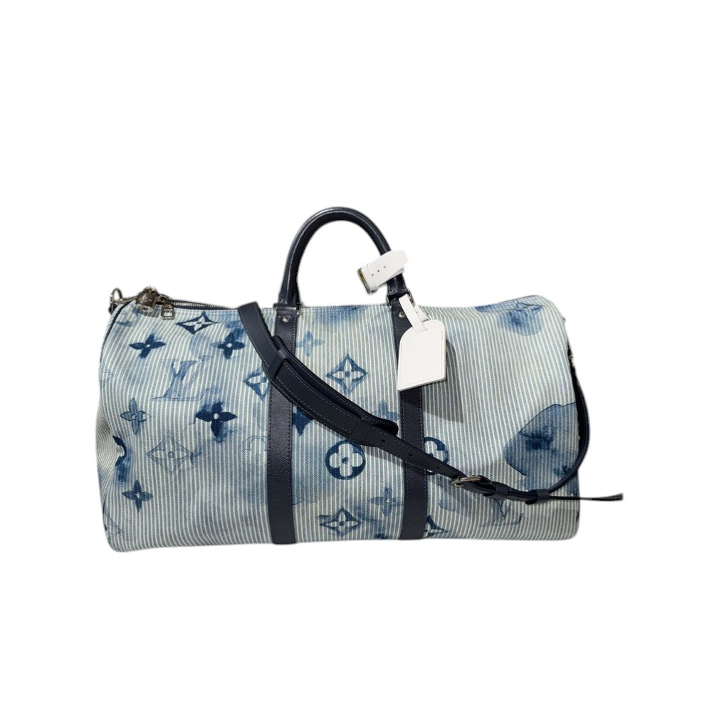 LOUIS VUITTON KEEPALL 50 BLAU AQUARELL