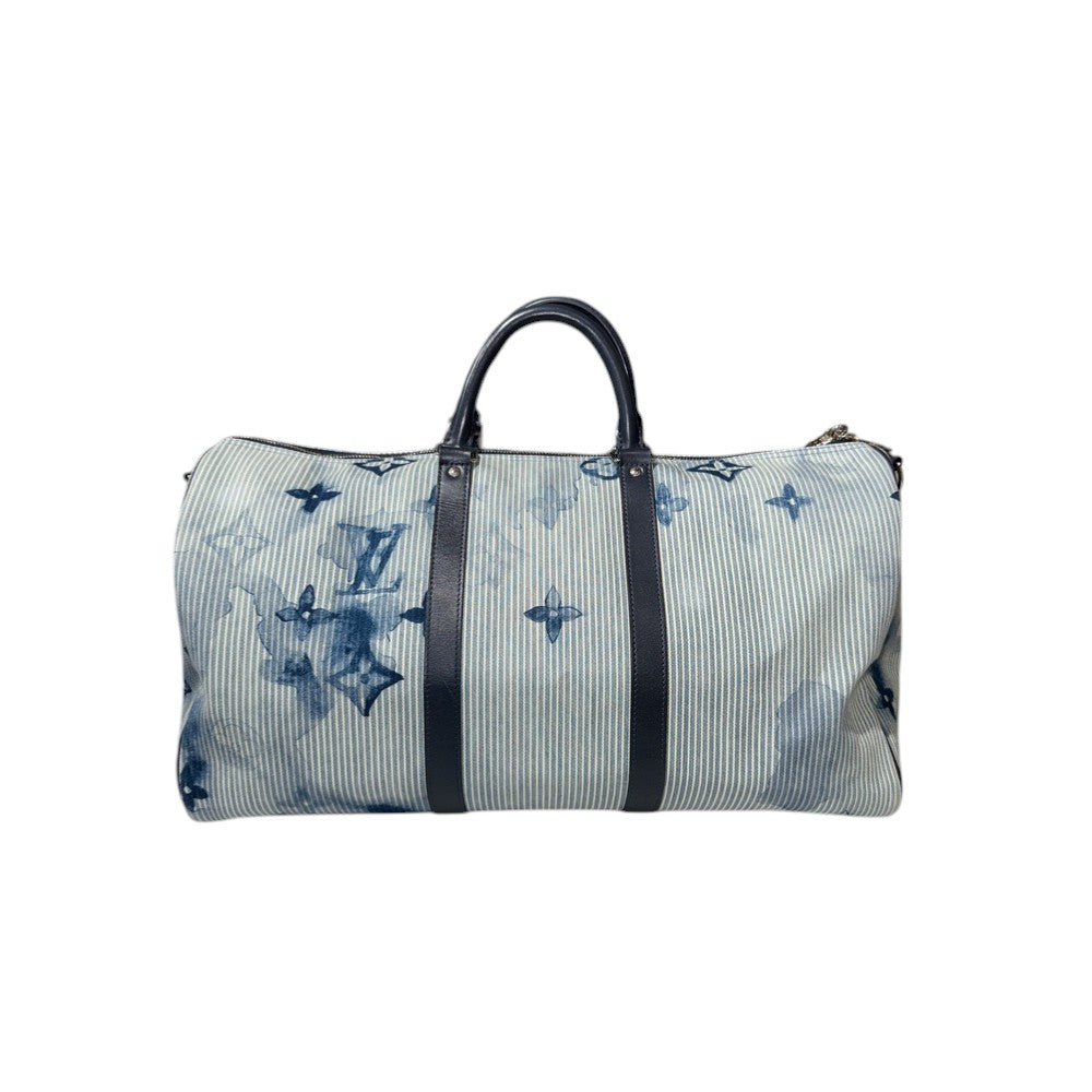 LOUIS VUITTON KEEPALL 50 BLAU AQUARELL