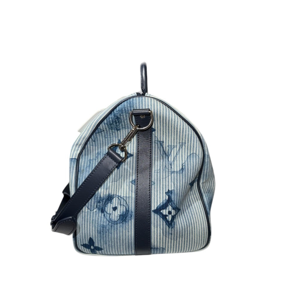 LOUIS VUITTON KEEPALL 50 BLAU AQUARELL