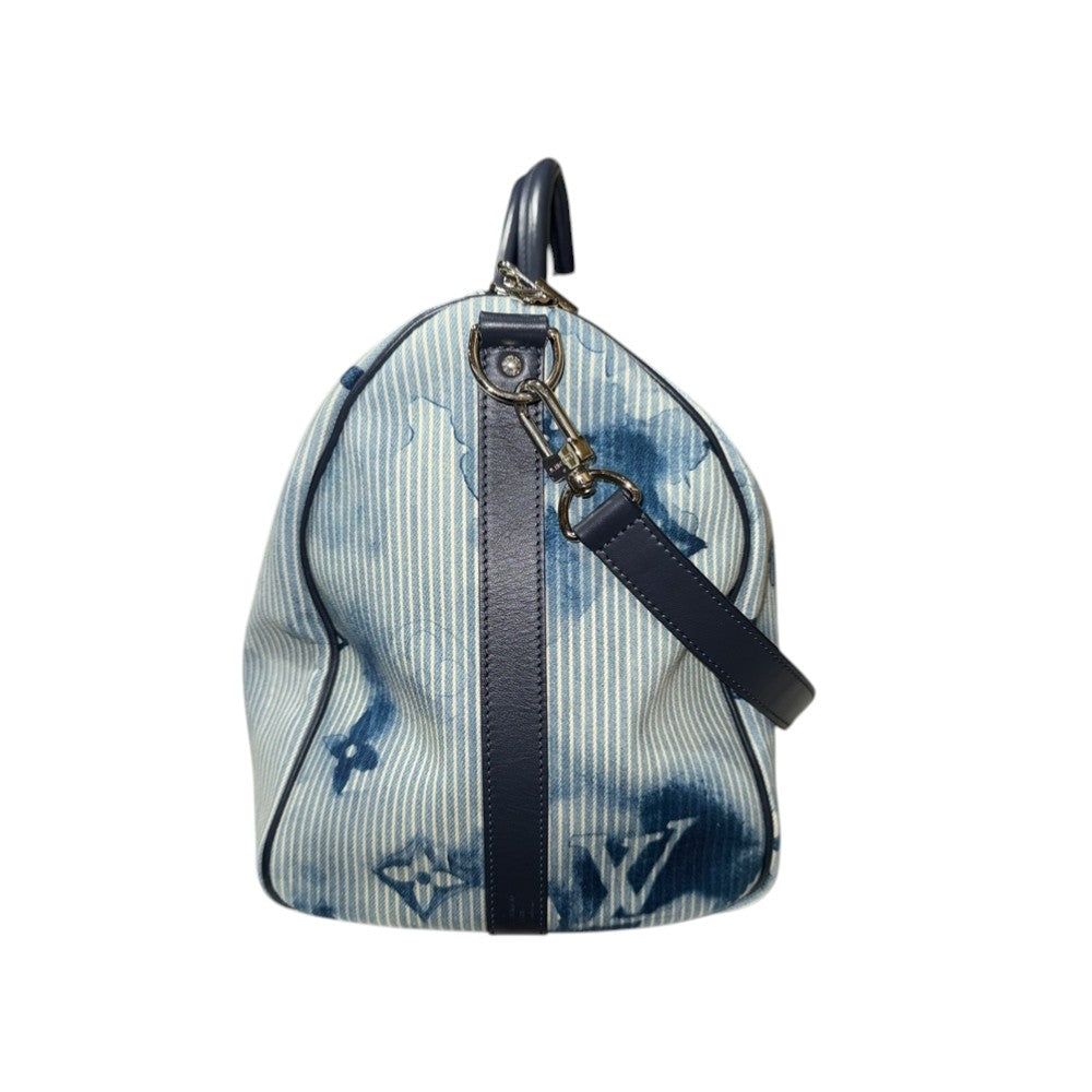 LOUIS VUITTON KEEPALL 50 BLAU AQUARELL
