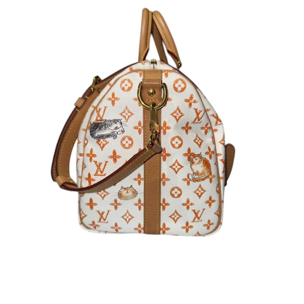 LOUIS VUITTON SPEEDY CATOGRAM BANDOULIERE 30 WEISS