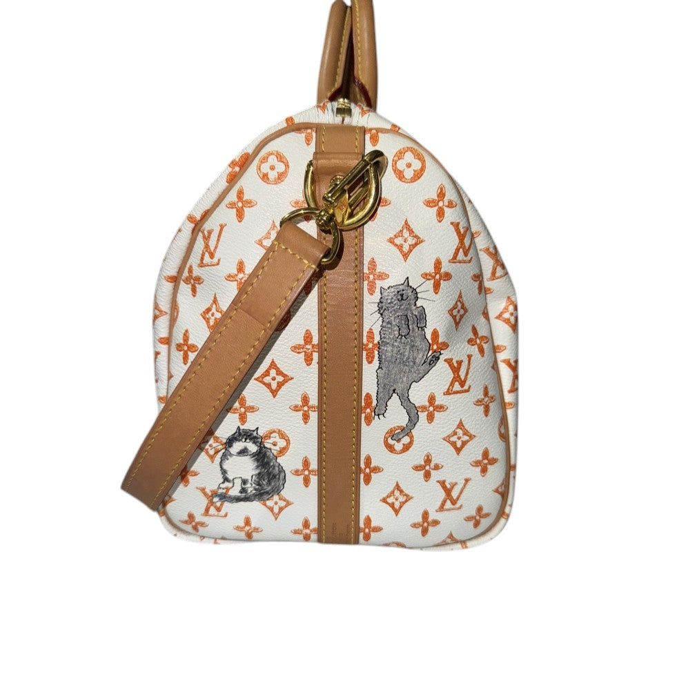 LOUIS VUITTON SPEEDY CATOGRAM BANDOULIERE 30 WEISS