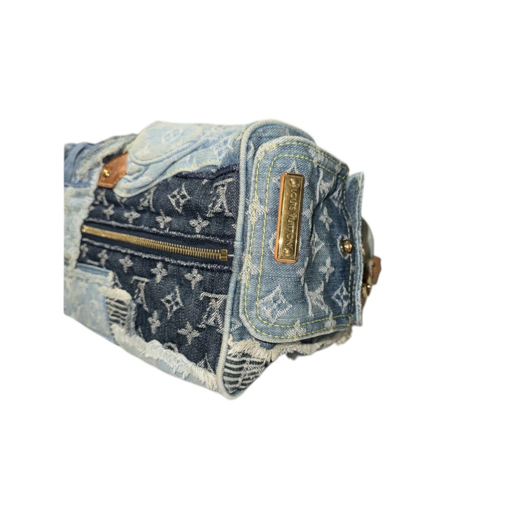 LOUIS VUITTON SPEDDY 30  DENIM PATCHWORK
