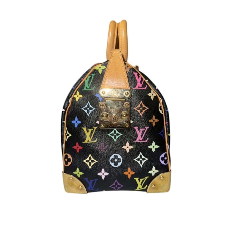 LOUIS VUITTON SPEEDY 30 MULTICOLOR SCHWARZ TAKASHI
