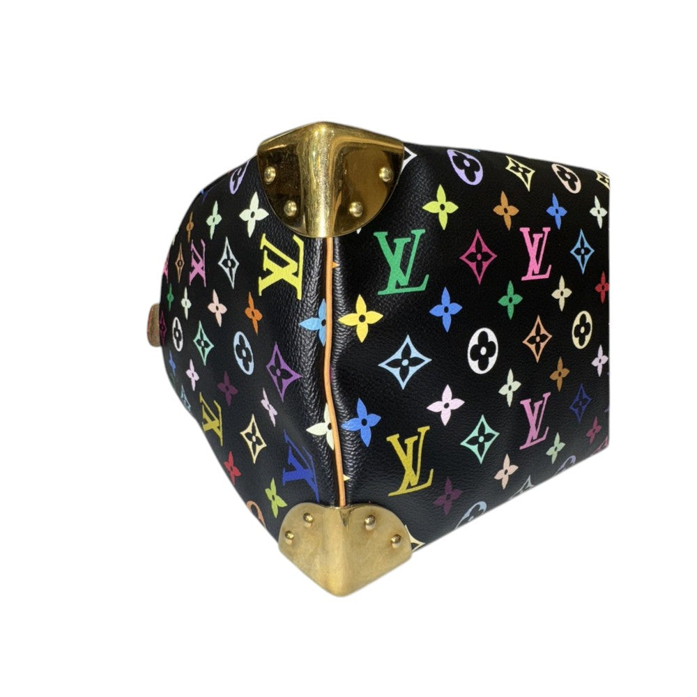 LOUIS VUITTON SPEEDY 30 MULTICOLOR SCHWARZ TAKASHI