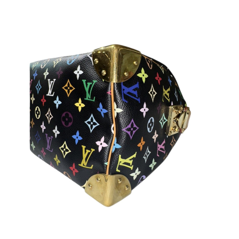 LOUIS VUITTON SPEEDY 30 MULTICOLOR SCHWARZ TAKASHI